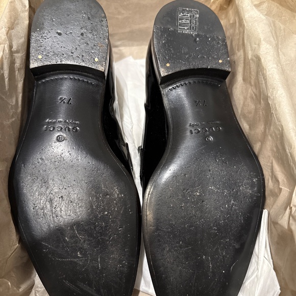 Gucci Men's Ed Patent Leather Bit Loafers - Picture 5 of 5